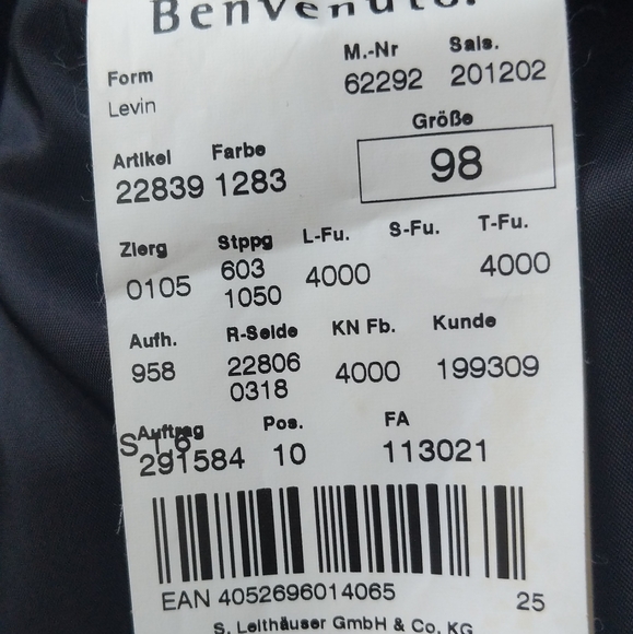 Benvenuto Black Label checkered wool suit jacket - Picture 8 of 10